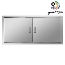 Stainless Steel Kitchen Door BBQ Access Door 42W x 21H inch Double Outdoor