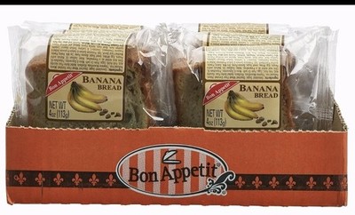 Bon Appetit Banana Nut Cake, 4 oz - Rich and Moist (Pack of 8)