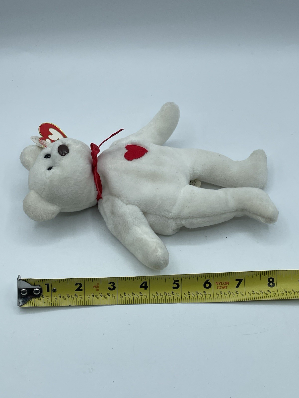 Vintage Ty 4058 Valentino Bear Beanie Baby 1993 With Tags thumbnail 10