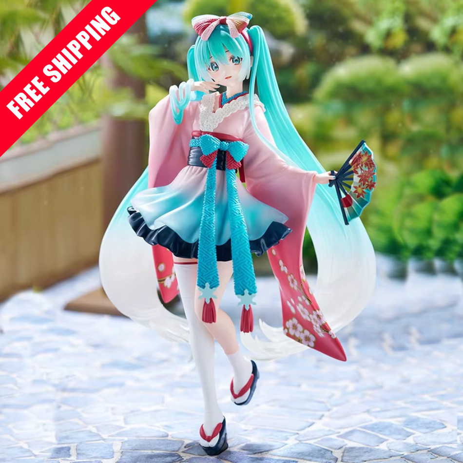 20CM Anime figure Tokyo Kimono Hatsune Miku Kawaii Action Figure Gift Model Doll