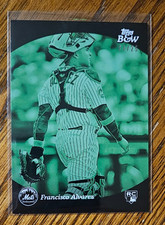 Francisco Alvarez RC -2023 Topps Black and White Night Vision #/25 No.68 NY Mets
