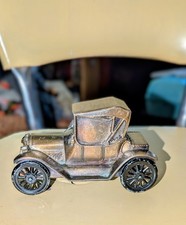 Vintage Die Cast Metal Coin Bank 1915 Chevy Coupe Car Chicago Banthrico Inc USA