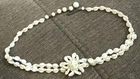 Vintage Western Germany Milk Glass Necklace Chocker