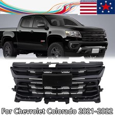 Matte Black Front Upper Grill Grille For 2021-2022 Chevrolet Colorado 84922758