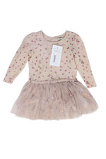 Stella McCartney Kids Girls Cotton Star Print Dress Pink Size 10 Months