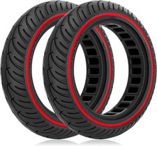 2PCS 8.5X2 Inches Scooter Solid Tires, Electric Scooter Replacement Wheels Honey