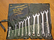 Truecraft 10 Pc Combination Wrench Set In Pouch - Sizes 38 To 1