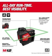 Milwaukee M12 Green Lazer 360° Single Plane ...
