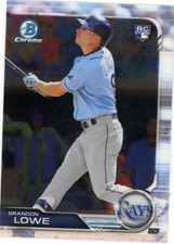 2019 Bowman Chrome Brandon Lowe RC #10 Rays