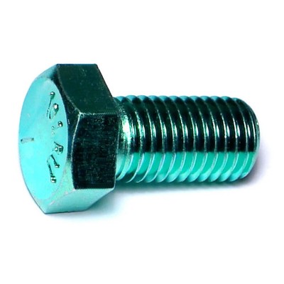 3/4''-10 x 1-1/2'' Green Rinsed Zinc Grade 5 Hex Cap Screws (35 pcs.)