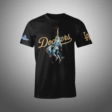 The Catch"Andy Pages Kike Hernandezz" Black Sleeve LR T-Shirt
