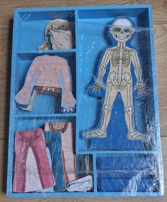 Melissa und Doug magnetisches menschliches Körper Anatomie Spielset EYFS Montessori Holzspielzeug