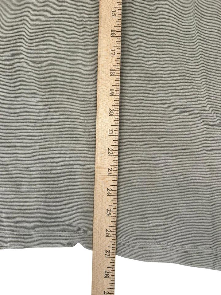 Camisa Tommy Bahama Para Hombres Manga Corta XL Beige Mezcla de Algodón Seda Sólida Foto 4 de 4