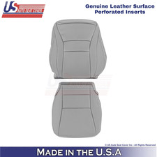 2013-2017 Fits Honda Accord Genuine Leather Perf Driver Side Seat Covers Gray