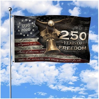 Classic American Eagle Flag - Fade-Resistant Polyester