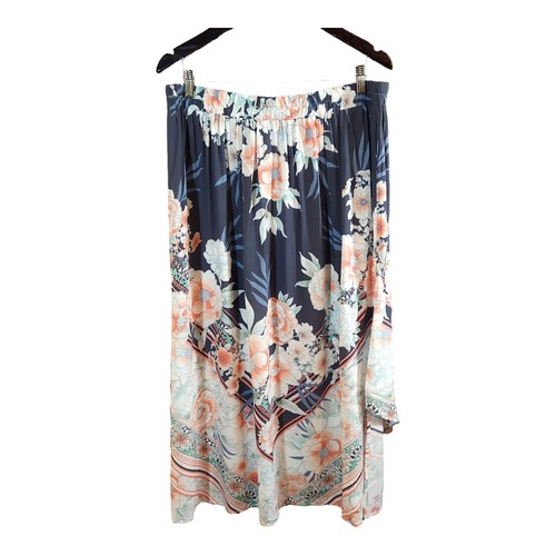 Falda midi floral Hi-lo de colocación Avenue Ellie en bufanda Orient para mujer 14/16 nueva con etiquetas - Imagen 6 de 8