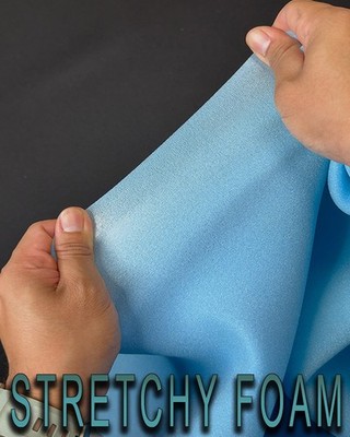 1/8'' Medium Density 60'' Wide Stretch BLUE Foam for arts and crafts, SBY