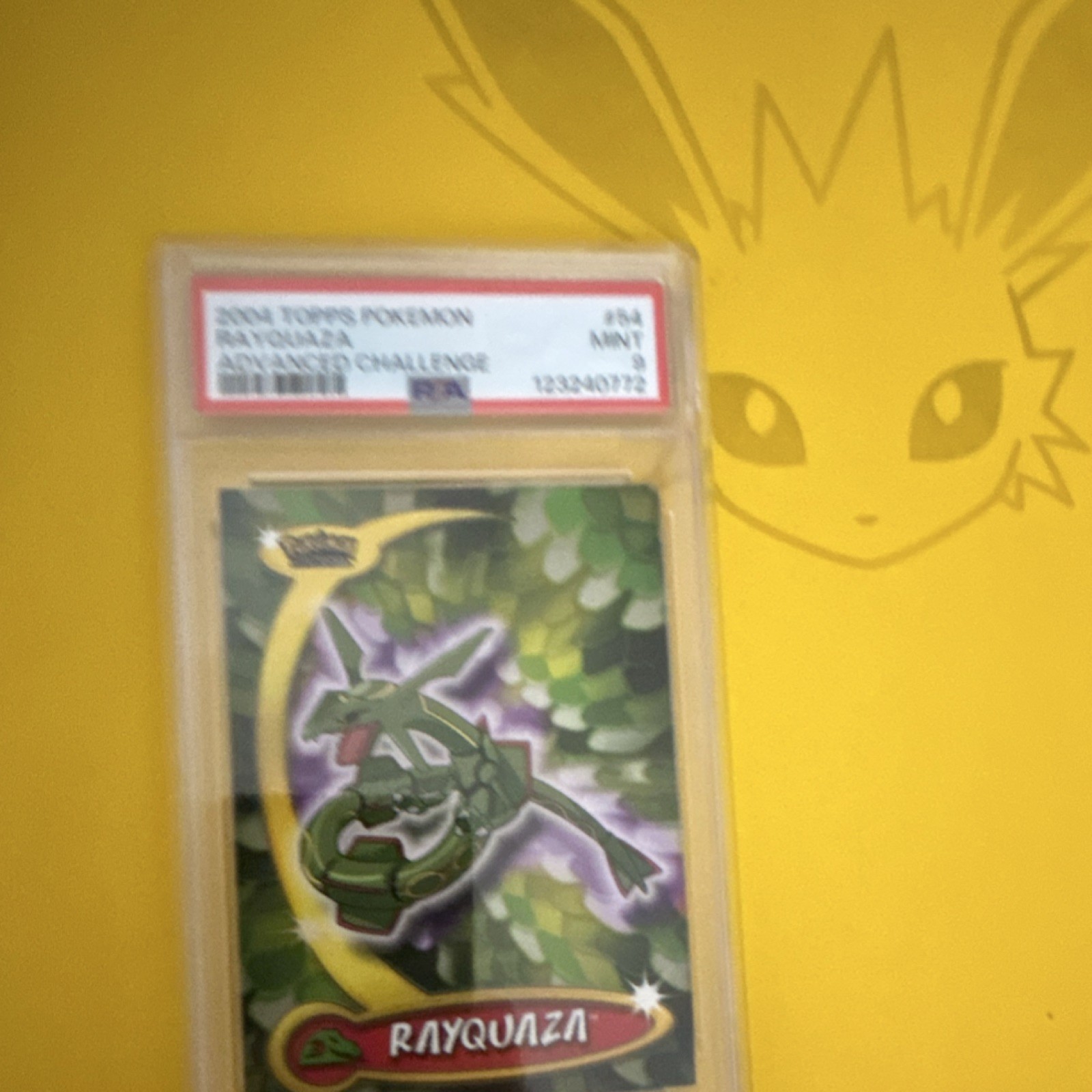 Topps 2004 Pokémon Advanced Challenge Rayquaza #54 PSA 9 Non-Sport Trading Card