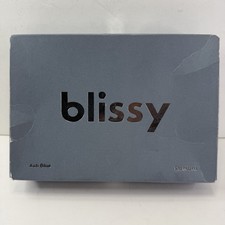 BLISSY Mulberry Silk Pillowcase -Standard- 22 Momme- Ash Blue