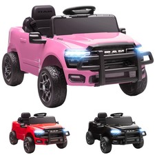 Qaba 12V Licensed Dodge RAM 3500 Kids Ride on Car with Dual Motors