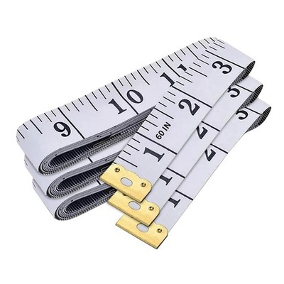 3-Pack Tape Measure Body Double Scale Soft Measuring Tape 60Inch (150Cm), Flexib