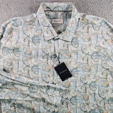 $225 NEW Bugatchi Shirt Men XL Paisley Print ...