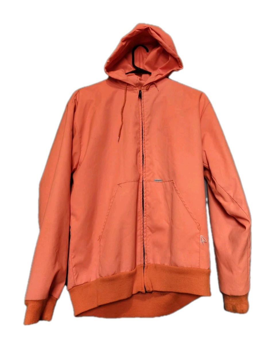 Vintage 80s Carhartt waffle lined Zip up Hoodie Size Large VERY