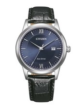 Montre Pour Homme Citizen AW1780-17L Eco-Drive Cuir 30M Bleu Nuit Ø40Mm
