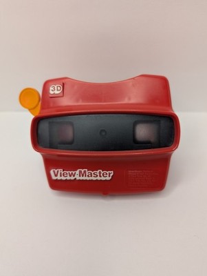 Vintage Tyco View-Master 3D Viewer Red Orange - NO REELS VGC