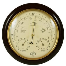 UPC 816982011077 product image for Ambient Weather WS-YG302A WS-YG302-Y Cherry Finish Traditional Barometer with... | upcitemdb.com