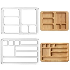 beinkmake 2Pcs Rectangle Router Template for Woodworking, 11.8 x 8.7 inches