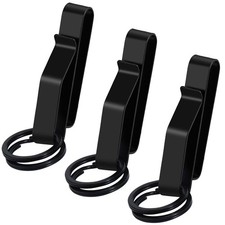 Duty Belt Key Holder Stainless Steel Key Holder for Belt 3 Pack Detachable