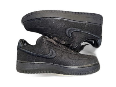 Size 11 - Nike Air Force 1 Low Stussy Black for sale online | eBay