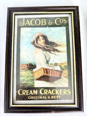 Hübsches Retro Print Bild Jacob s & Co Creme Crackers