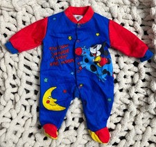 Vintage 90s Disney Baby Pluto Pajamas By Baby Mickey Co Small Up To 12 Lbs Rare