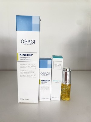 Obagi Clinical KINETIN+ Hydrating Moisturizing Cream 1.7 oz + 3 mini size gift 