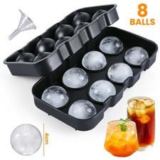 Silicone Ice Cube Tray 8 Grids 1.57inch Large...