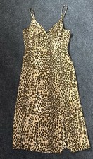 Express Leopard Animal Print Midi Slip Dress Sz Xs NWT