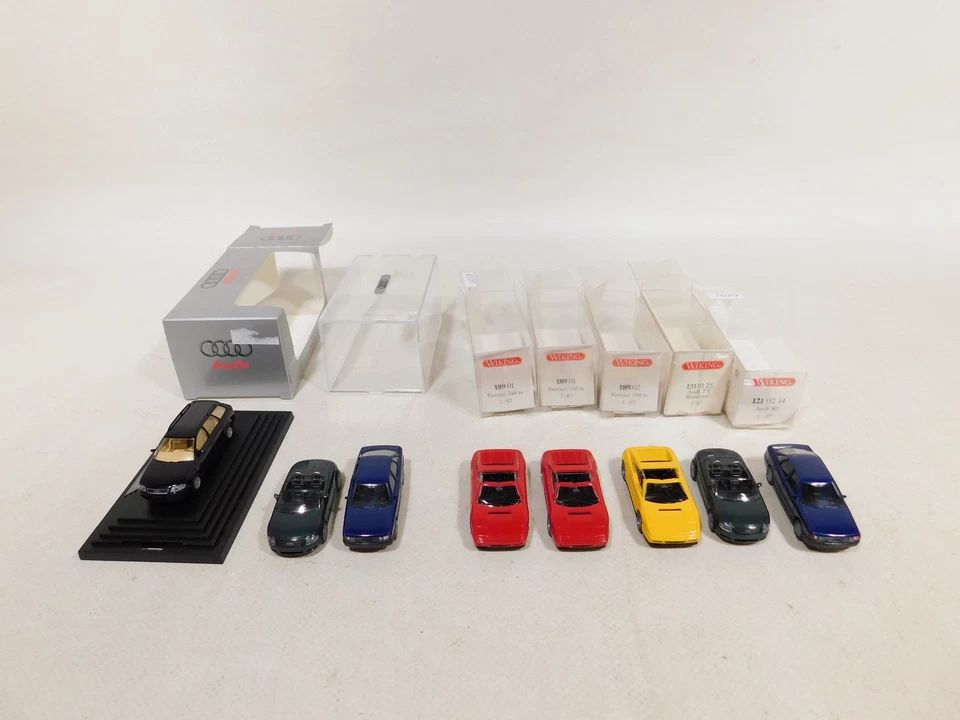 8X WIKING H0 1:87 Modello Audi 80 TT A6 Avant Ferrari 348 TS Mint #DX423-0,5 - Immagine 3 di 4