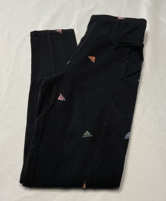 Adidas Girl's All Over Print Cell Pocket Leggings Tights (Big Kids) Size L 14