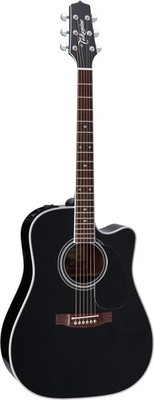 Takamine EF-341 SC Black Dreadnought, Zeder / Ahorn