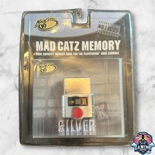 PS1 MAD CATZ SILVER HIGH CAPACITY MEMORY CARD (8x!) Ultra Rare Neu Und Versiegelt.