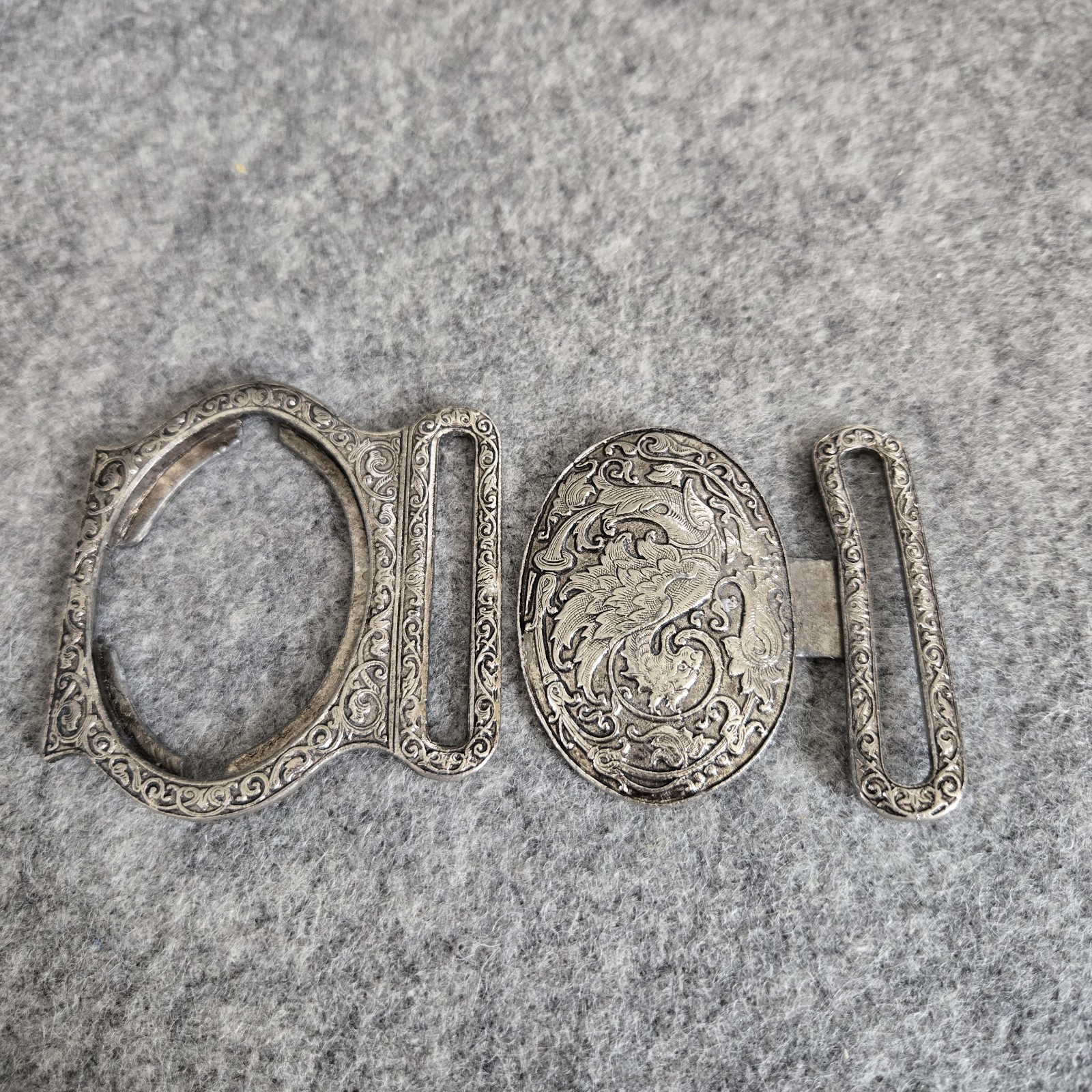 Vitg Interlocking Buckle Pewter Mythological Grif… - image 10