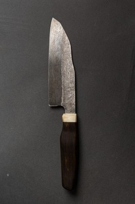 Kitchen Knife Santoku 64 HRC Hand Made