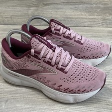 Brooks Glycerin 20 Womens Running Shoes Size 8.5 B Pink Burgundy 1203691B577