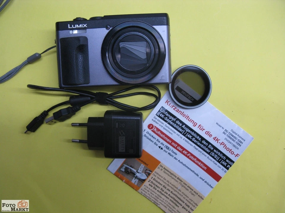 Panasonic LUMIX DC-TZ90 / DC-ZS70 20.3MP Digitalkamera - Schwarz, Foto 1 von 5