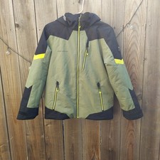 Obermeyer Ski Jacket Size Teen L 14-16 Green Snowboard Ski Jacket Gorpcore