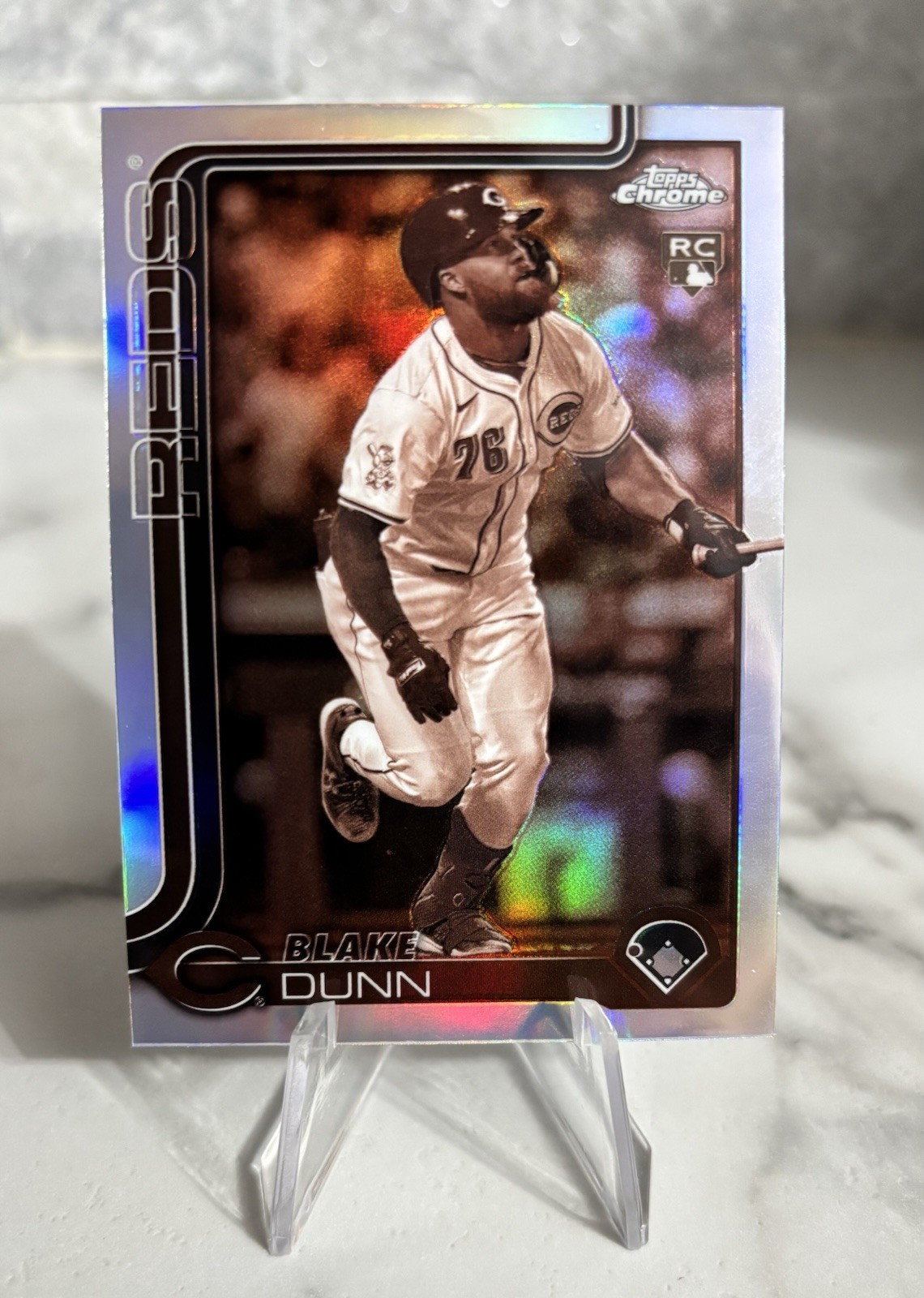2025 Topps Chrome Blake Dunn #161 Sepia RC Refractor