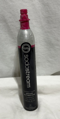 SodaStream Quick Connect CO2 Cylinder 60L Pink Top Sparkling Water Spare Tank