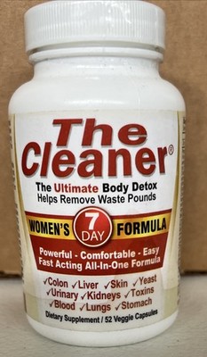 CENTURY SYSTEMS THE CLEANER  DETOX Women's 7 Day Formula 52 Capsules 13 Servings
